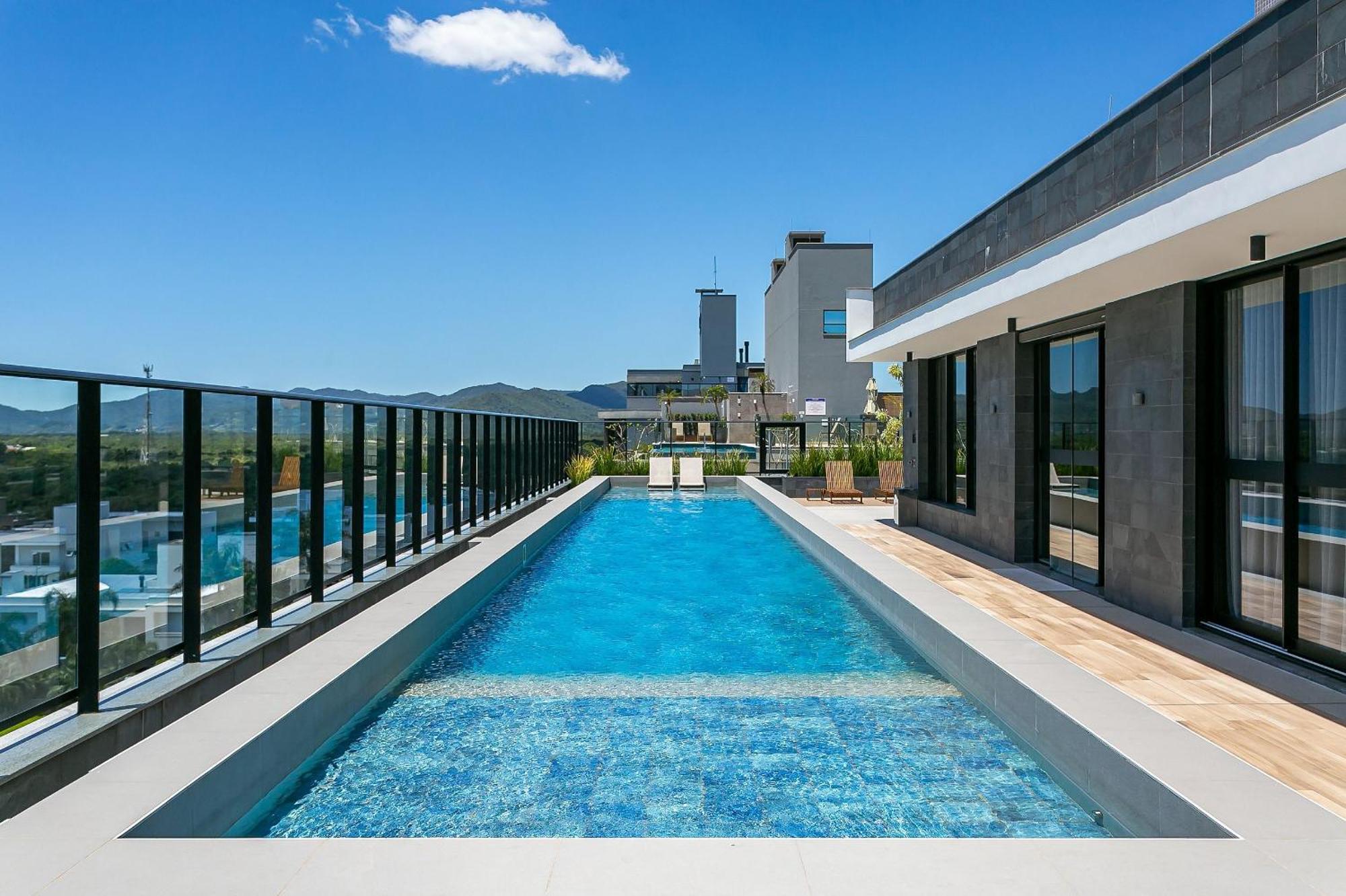 Wi-Fi 300Mb | Rooftop Com Piscina Em Jurere #Ja15 Florianopolis Exterior photo